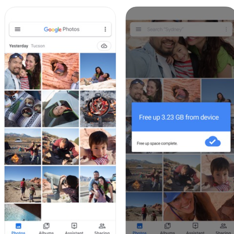 Google Photos is a free app that lets you upload a
