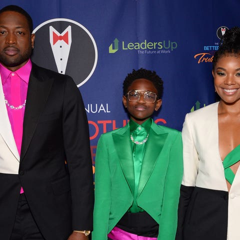 Dwyane Wade, Zaya Wade and Gabrielle Union attend 