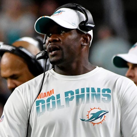 Miami Dolphins head coach Brian Flores.