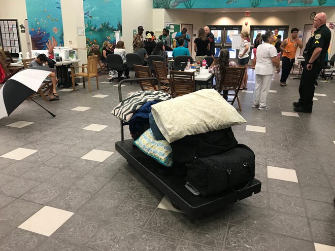 In September 2017, Hurricane Irma sent 3,667 people hunkering down in the county-operated shelters such as this one at the Manatee Elementary School hurricane shelter in Viera.