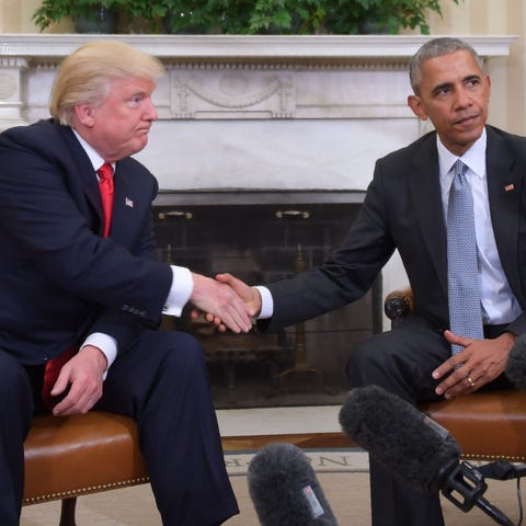 President Barack Obama and President-elect Donald 
