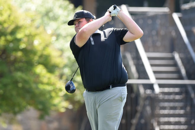 Abilene High's Koller Lackey, shown here competing at the WTJCT West Texas Junior Open in 2020, is tied for third going into the second and final round of the District 2-6A golf tournament Thursday in Odessa.