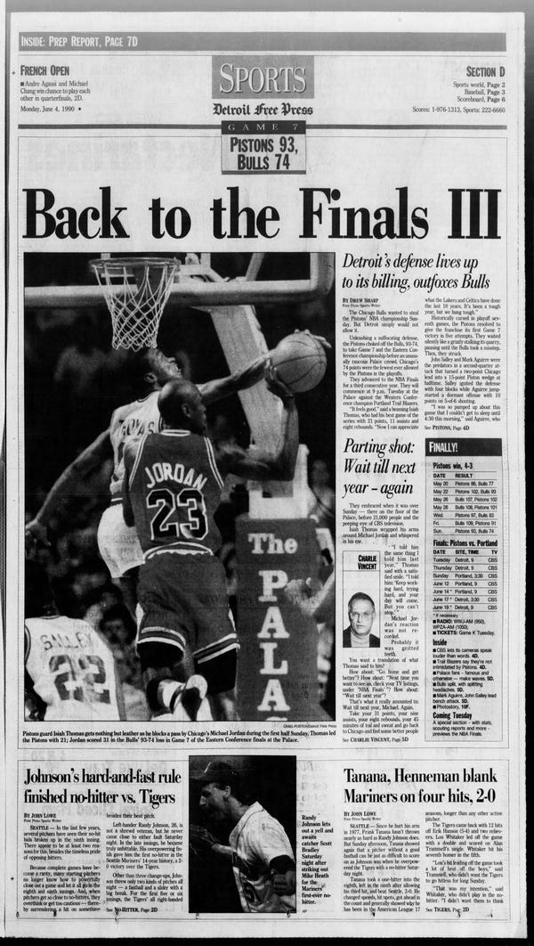 Remembering Detroit Pistons beating Boston Celtics in 1988 NBA playoffs