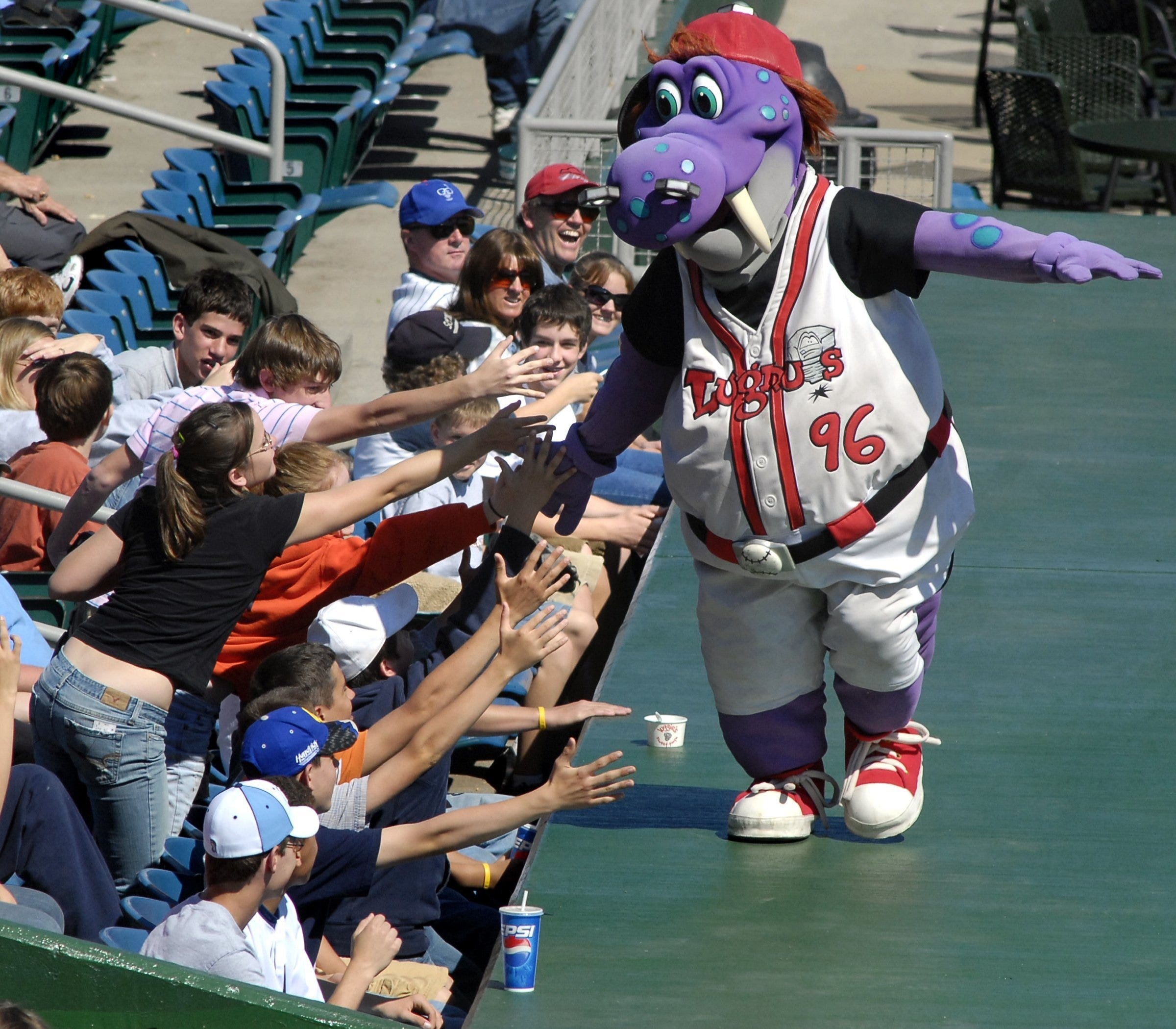 How a purple dinosaur became the team mascot for Lansing Lugnuts