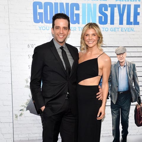 Nick Cordero and Amanda Kloots attend the "Going i