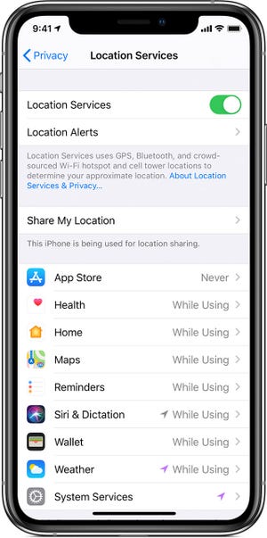 Turning off Location Services in iOS
