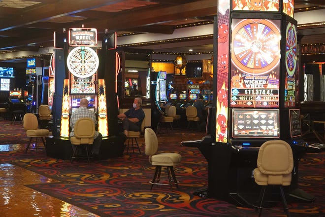 A view of the casino area at the Eldorado Resorts in downtown Reno on June 4, 2020.