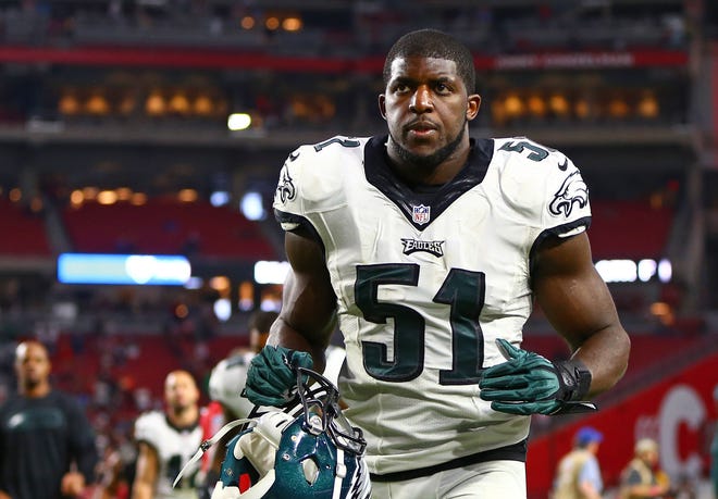 Emmanuel Acho played for the Eagles in 2013 and 2014.