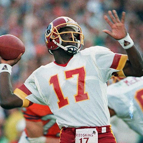 Doug Williams winning the Super Bowl with the Reds
