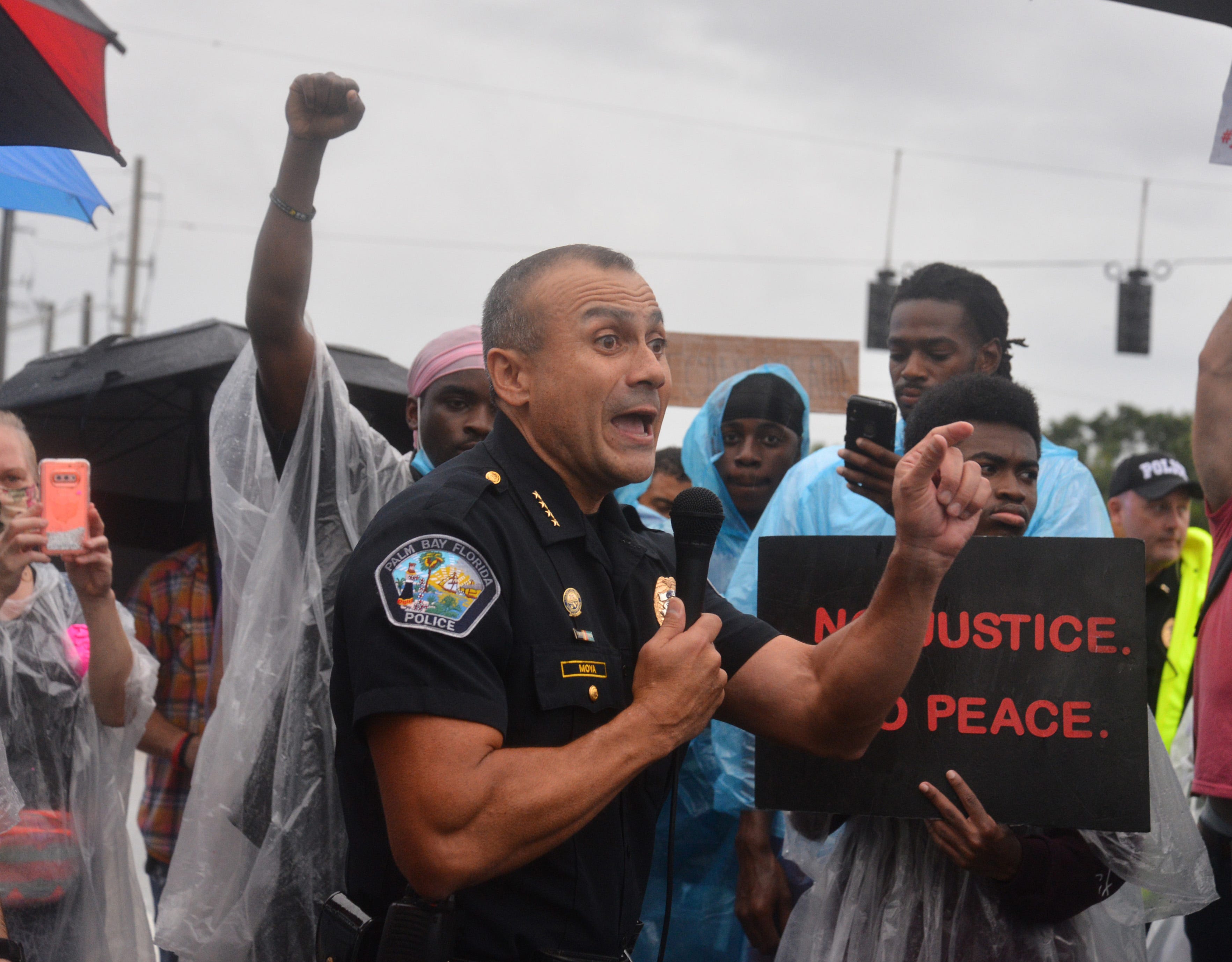 'Putting your knee on someone's neck is not allowed here': Palm Bay police  chief