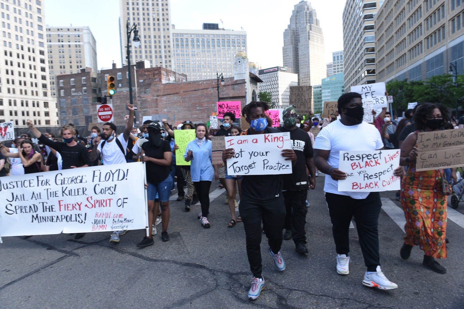 Protests in Detroit, surrounding areas for 9th day of demonstrations