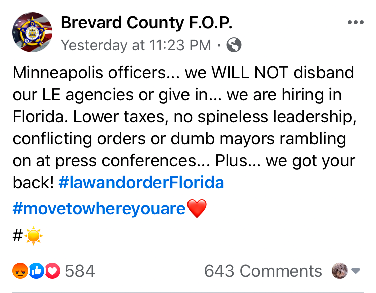 Una segunda publicación de Bert Gamin hecha el domingo por la noche también fue eliminada el lunes