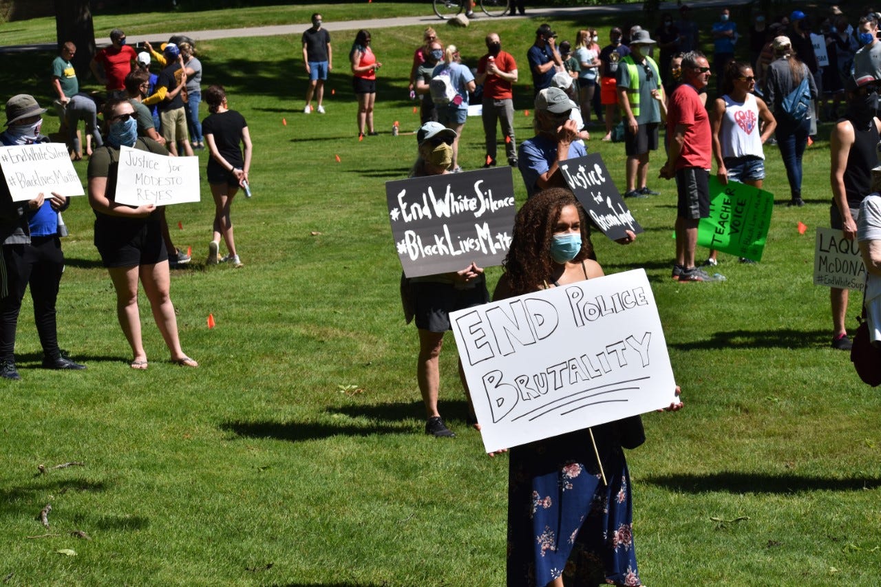A peaceful protest called Unite for Racial Justice was held in Oconomowoc on June 6.