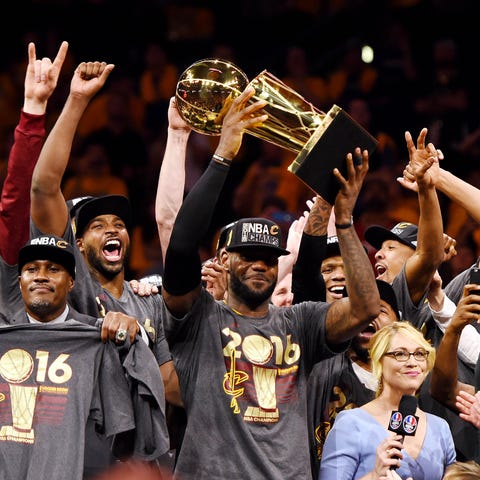 This photo from 2016 shows Cleveland Cavaliers for