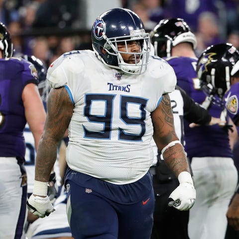 Tennessee Titans defensive end Jurrell Casey (99) 
