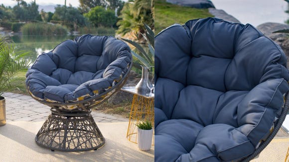 This chair is a stand-out piece, but still super cozy.