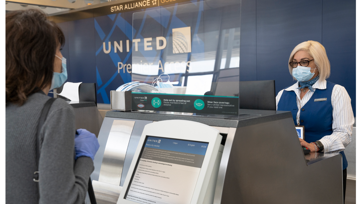 United Airlines passengers flying during the coronavirus pandemic must fill out a health assessment during online check-in, on its mobile app or at the airport.