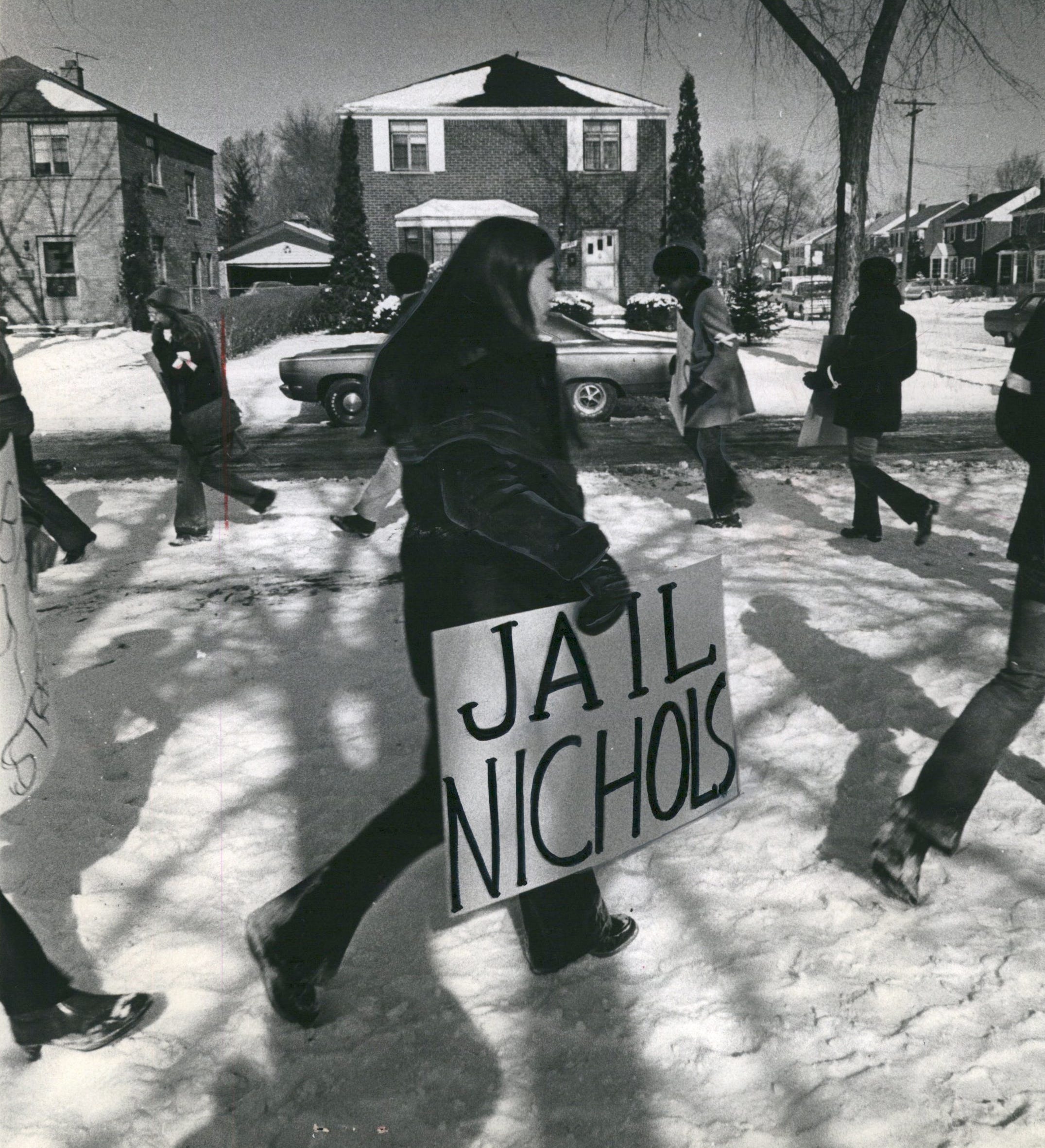 In the early 70s, Police Commissioner John Nichols' house was picketed by protesters demanding the abolition of the department's STRESS program..