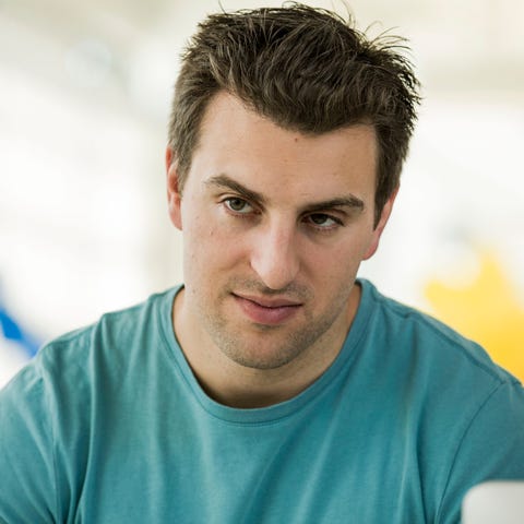 Airbnb CEO Brian Chesky photographed at the Airbnb