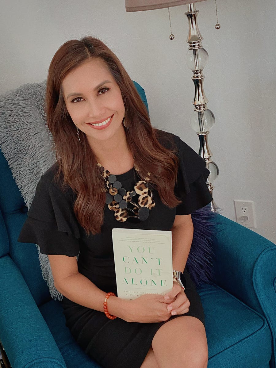 Maria Quiban Whitesell, the Fox11 weather anchor and author of the new book, "You Can't Do It Alone: A Widow's Journey through loss, grief and life after."