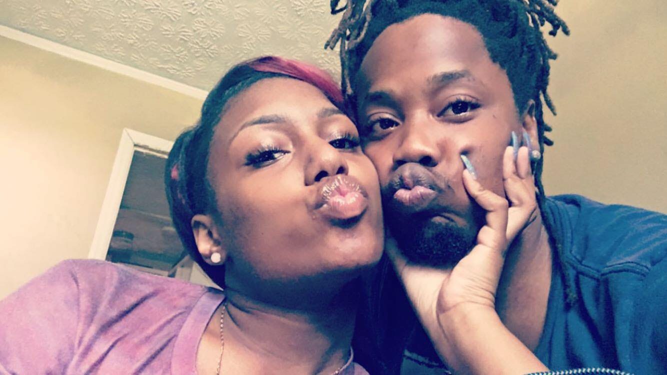 Helen Brown and her boyfriend, Ty'Riq Moon. Moon was fatally shot fatally shot Sept. 5, 2019.