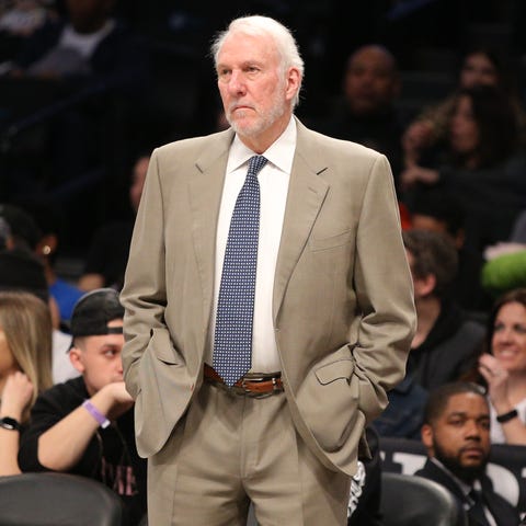 Spurs coach and president Gregg Popovich has been 