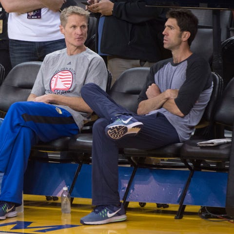 Golden State Warriors head coach Steve Kerr and GM