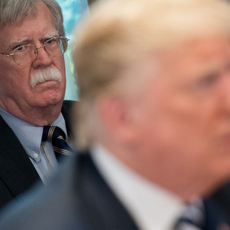 President Donald Trump had a fractious relationship with national security adviser John Bolton.