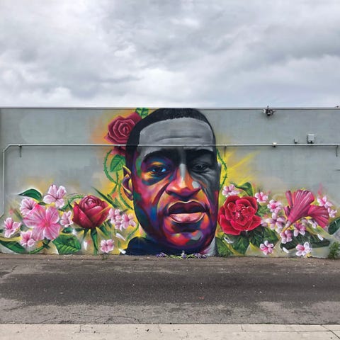 Thomas "Detour" Evans and Hiero Veiga's mural of G