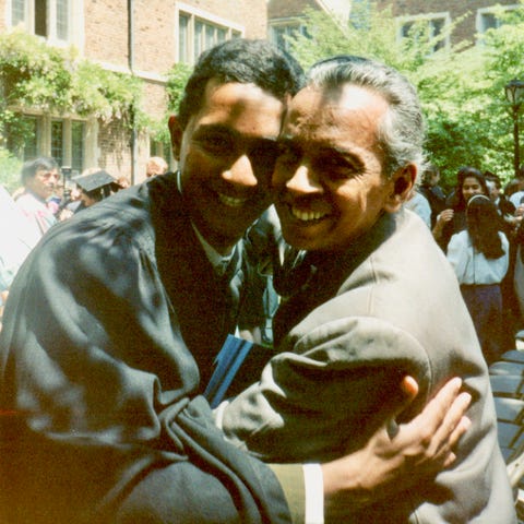 Ray Jayawardhana and his father, Somapala Jayaward