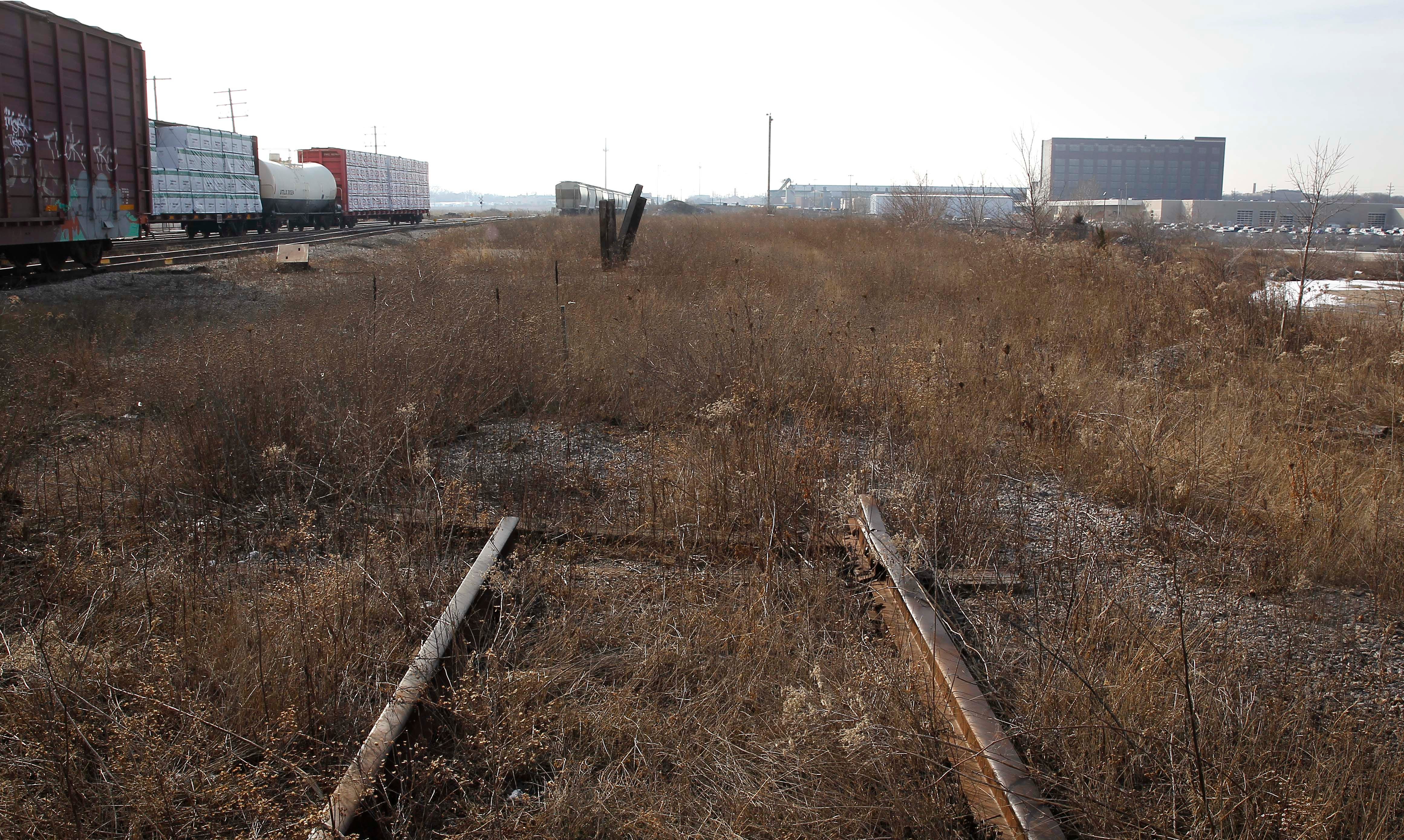 A once thriving rail yard at North 35th Street and West Capitol Drive moved car frames from A. O. Smith and other manufacturing companies. It is now desolate except for a few rail lines.