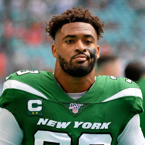 New York Jets strong safety Jamal Adams (33) looks