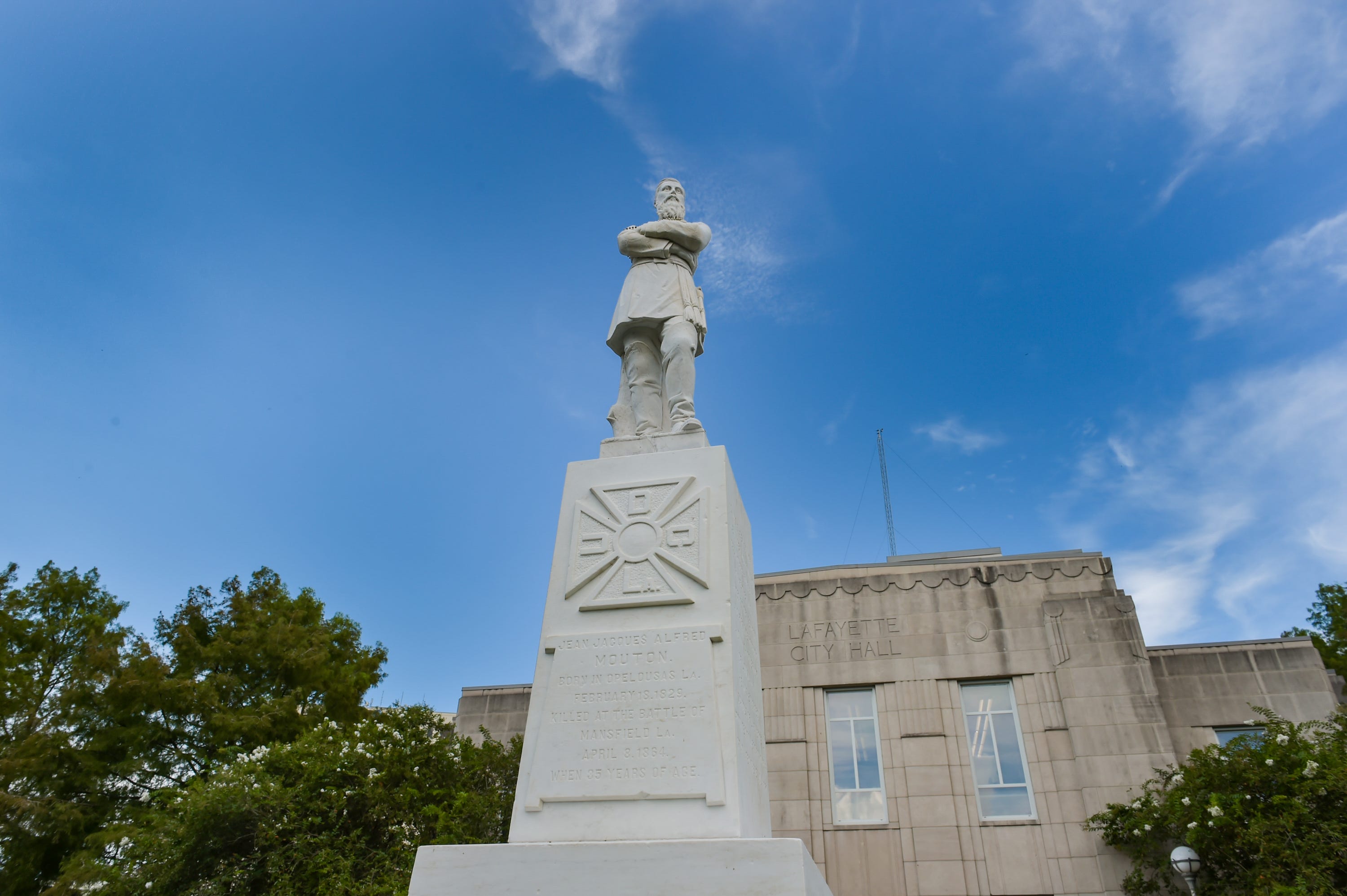 Statue of Confederate Gen. Alfred Mouton in Lafayette, LA.