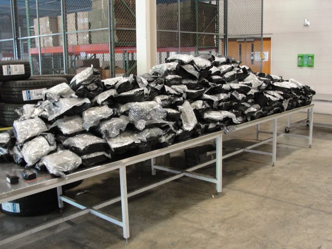 Over 400 pounds of marijuana was seized by border protection officers June 19, 2020.
