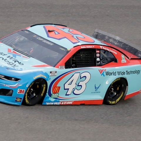 Bubba Wallace drives the No. 43 Chevrolet for Rich