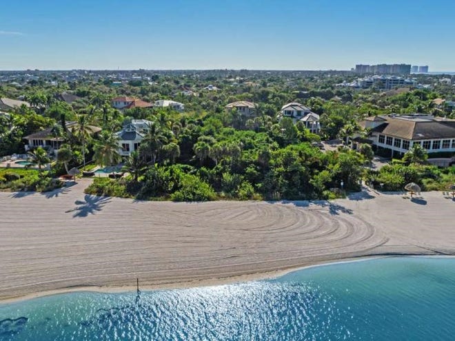 This beachfront lot on Hideaway Beach, Marco Island sold for $5.5 million on June 2020.