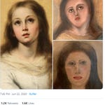Immaculate Conception Painting Face Of Virgin Mary Botched In Spain