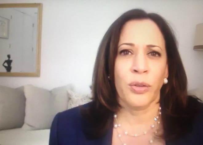 Kamala Harris Warns Democrats Of Brutal Fight In Fall Campaign