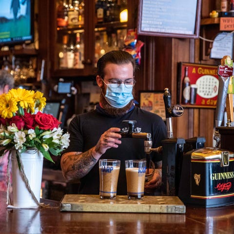 In this file photo taken on May 22, 2020, A barten