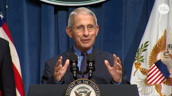 Anthony Fauci, director of the National Institute 