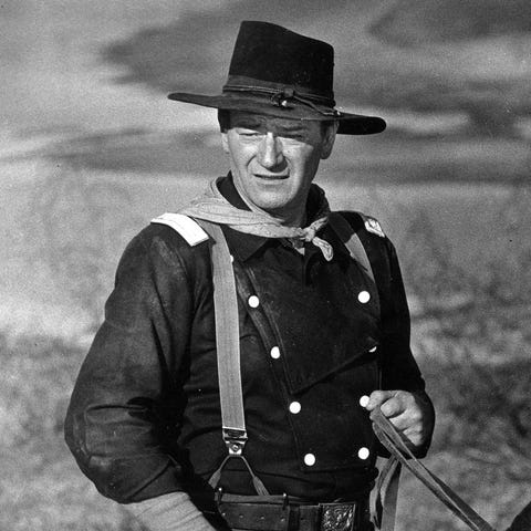 In this undated photo, John Wayne appears during t