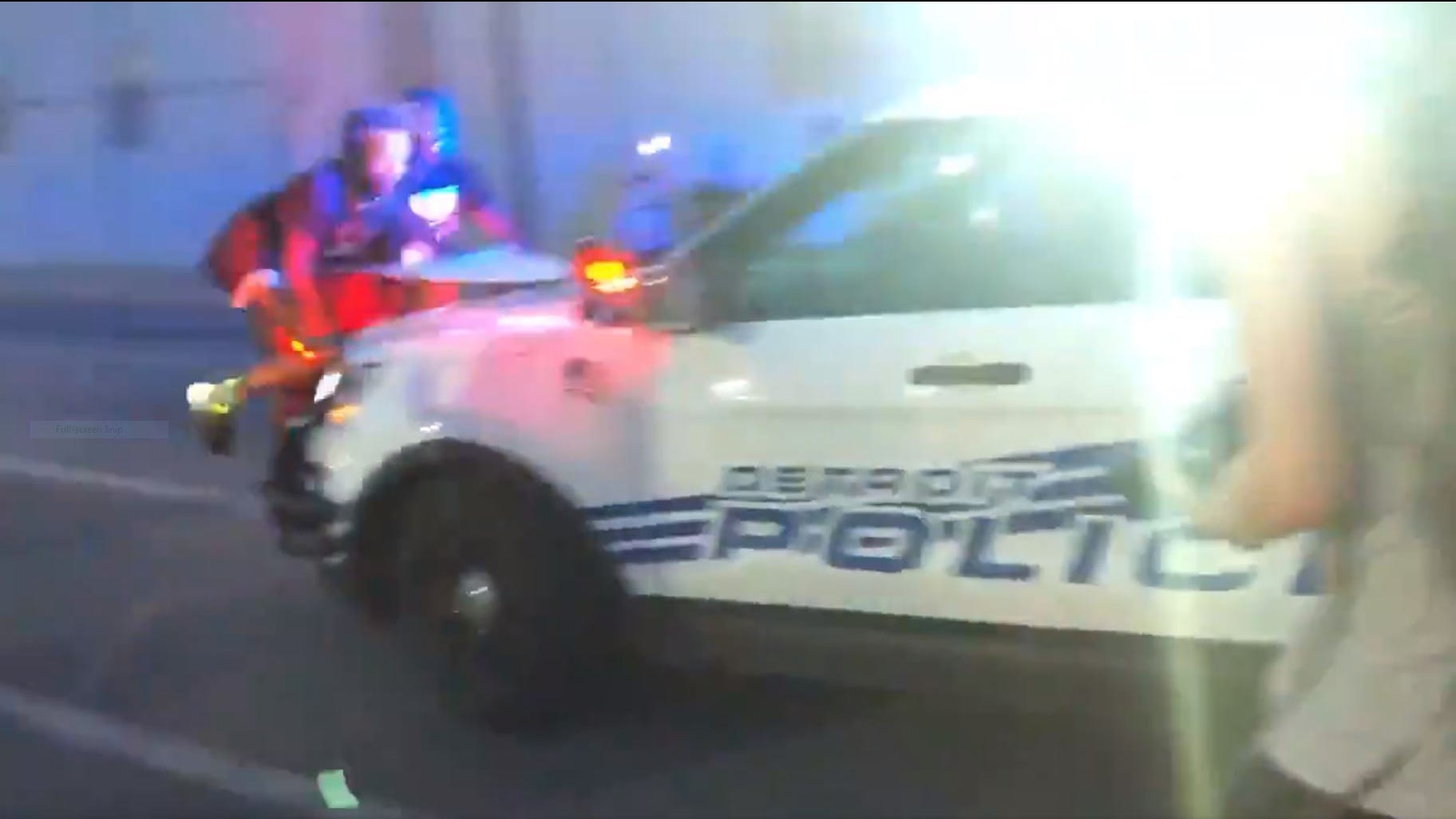 Detroit Police Protesters Offer Opposing Views Of Suv Confrontation