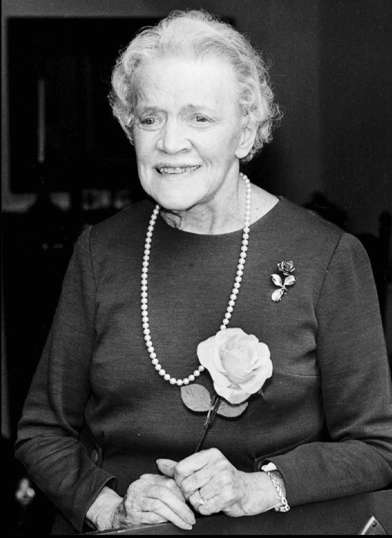 Former Republican Maine Sen. Margaret Chase Smith, seen in this 1985 photo, was the first woman to serve in both the House and the Senate.