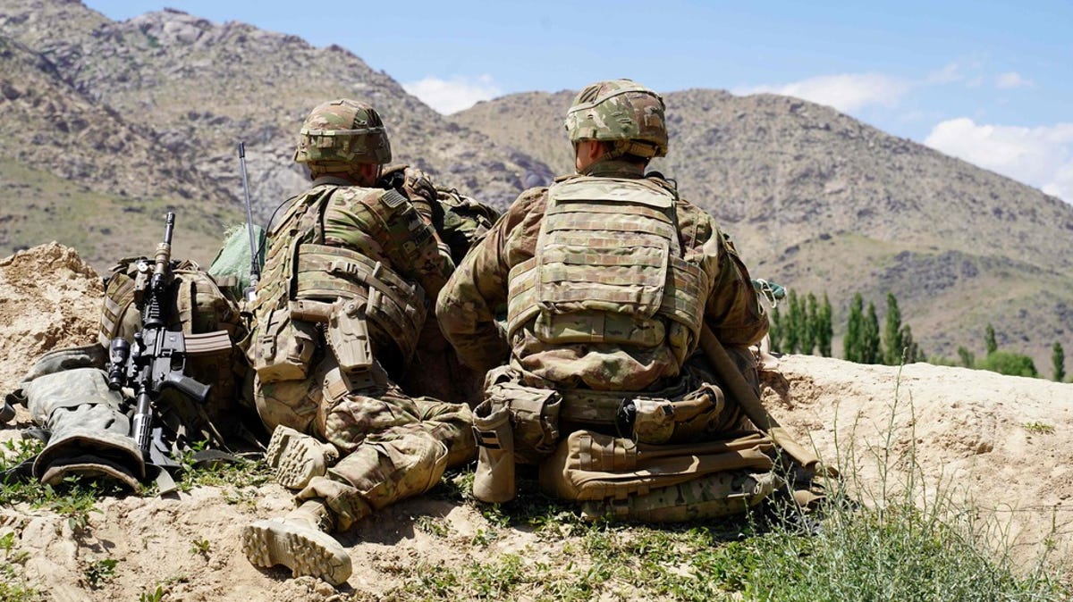 U.S. soldiers in Wardak province, central Afghanistan, in 2019.