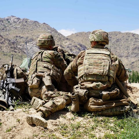 U.S. soldiers in Wardak province, central Afghanis