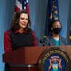 Governor Gretchen Whitmer speaks during a news conference, Tuesday, June 30, 2020.