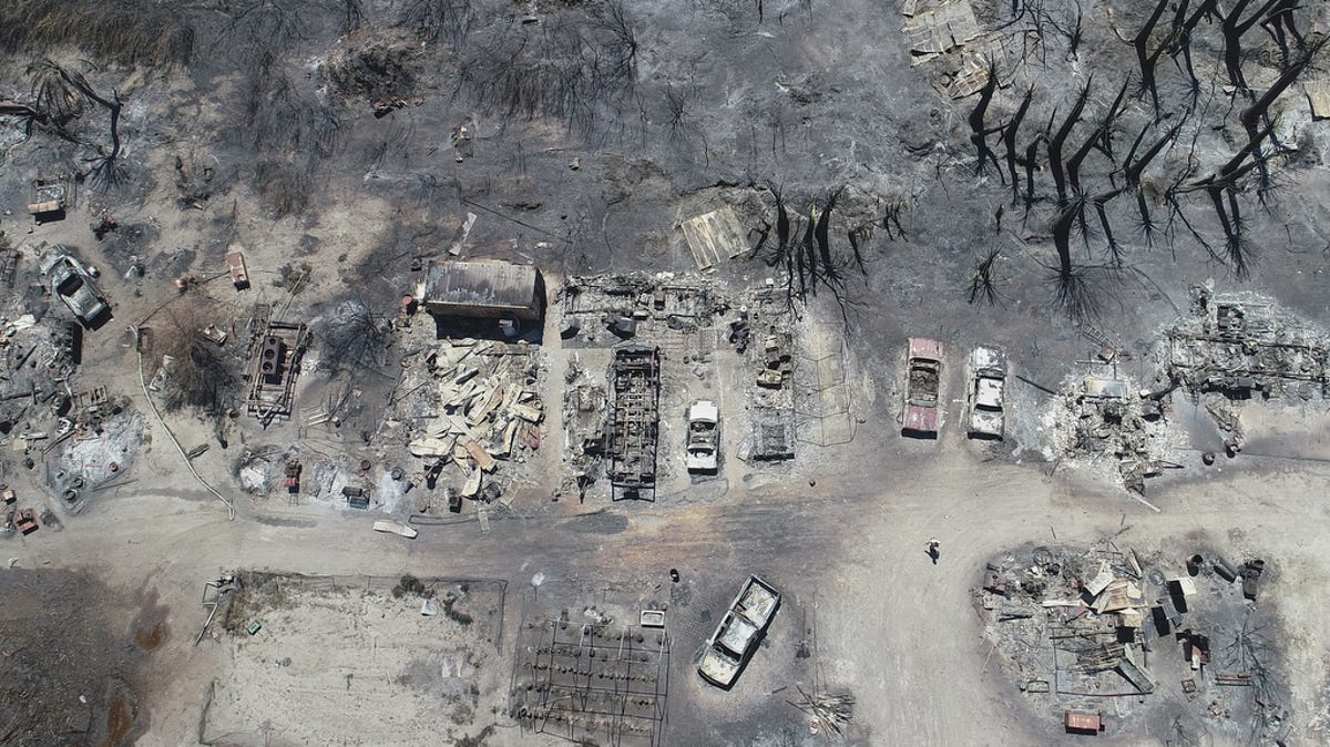 Photos Fire swept through Niland, destroying multiple homes