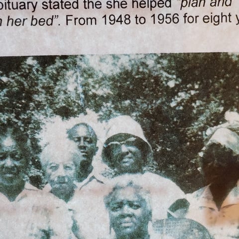 Lillian Richard (seated, left corner) was one of t