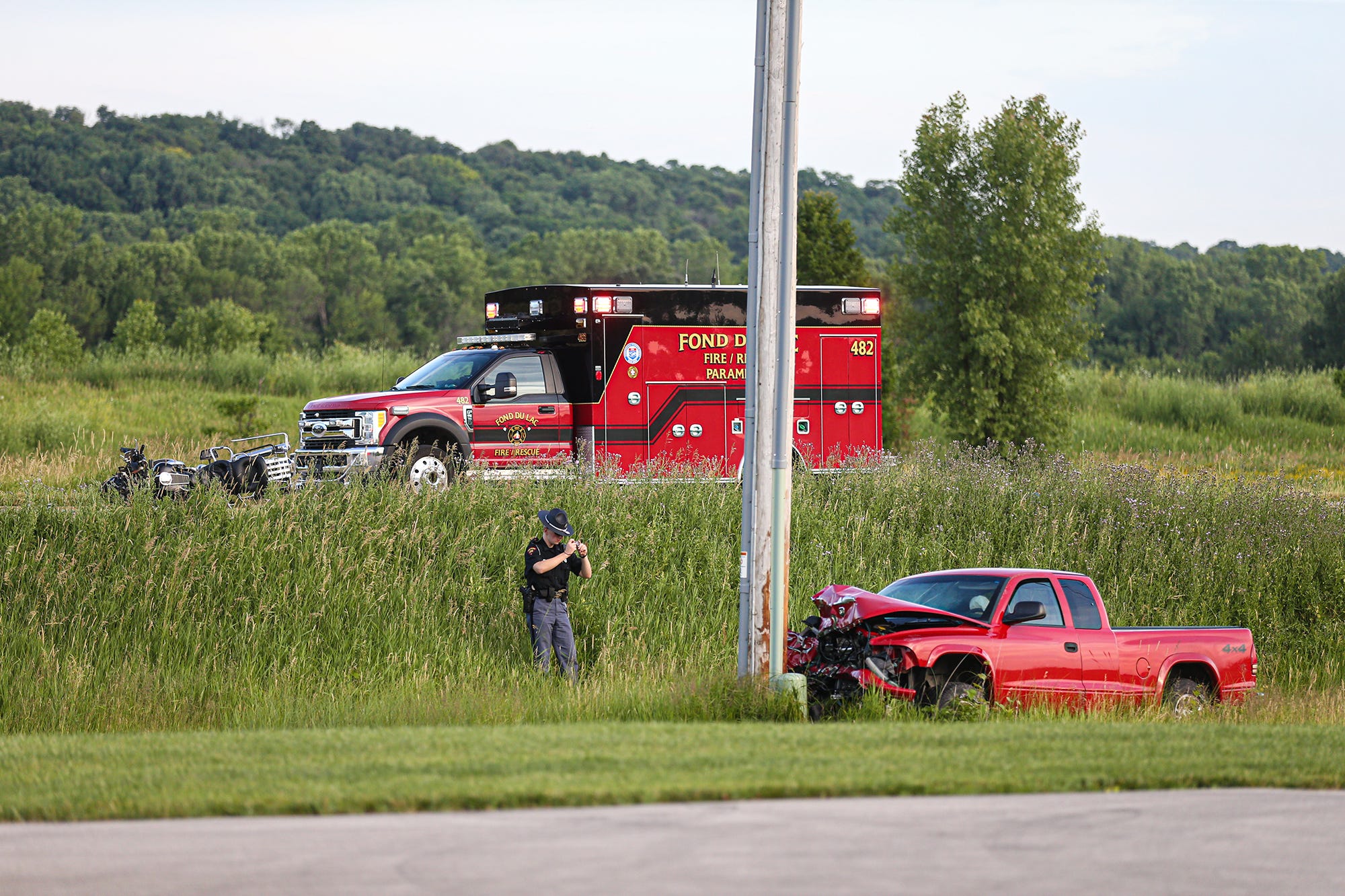 Fond du Lac motorcyclist killed after crash with pickup truck