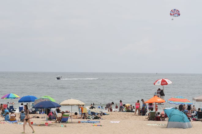 Thousands enjoyed the summer weather in Ocean City, MD Saturday, July 4, 2020 by visting the beach and the boardwalk. (Photo by Todd Dudek for The Daily Times)